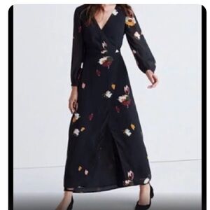 Madewell faux wrap maxi dress